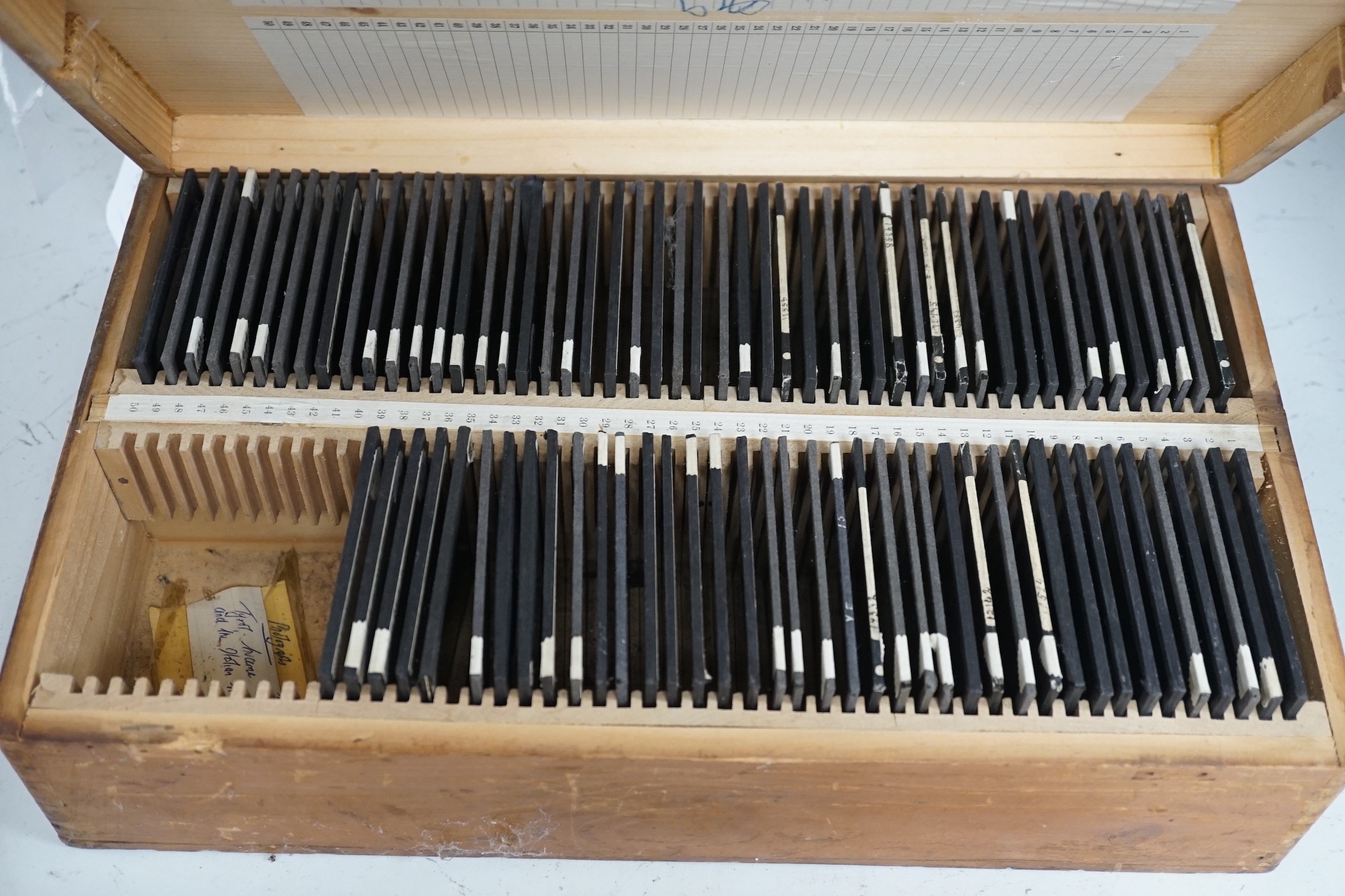 A collection of approximately 300 magic lantern slides